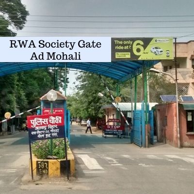 RWA Advertising Cost in Village Madanpur Mohali, Apartment Gate Advertising Company in Mohali